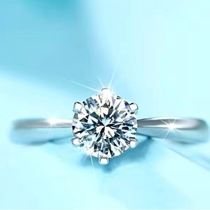 1.5ctw 6 prong White Sapphire  solitaire